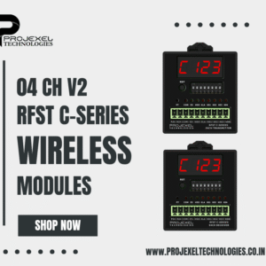 RFST C-Series Wireless Remote I/O Module 04CH V2 (Potential Free Tx & Rx)